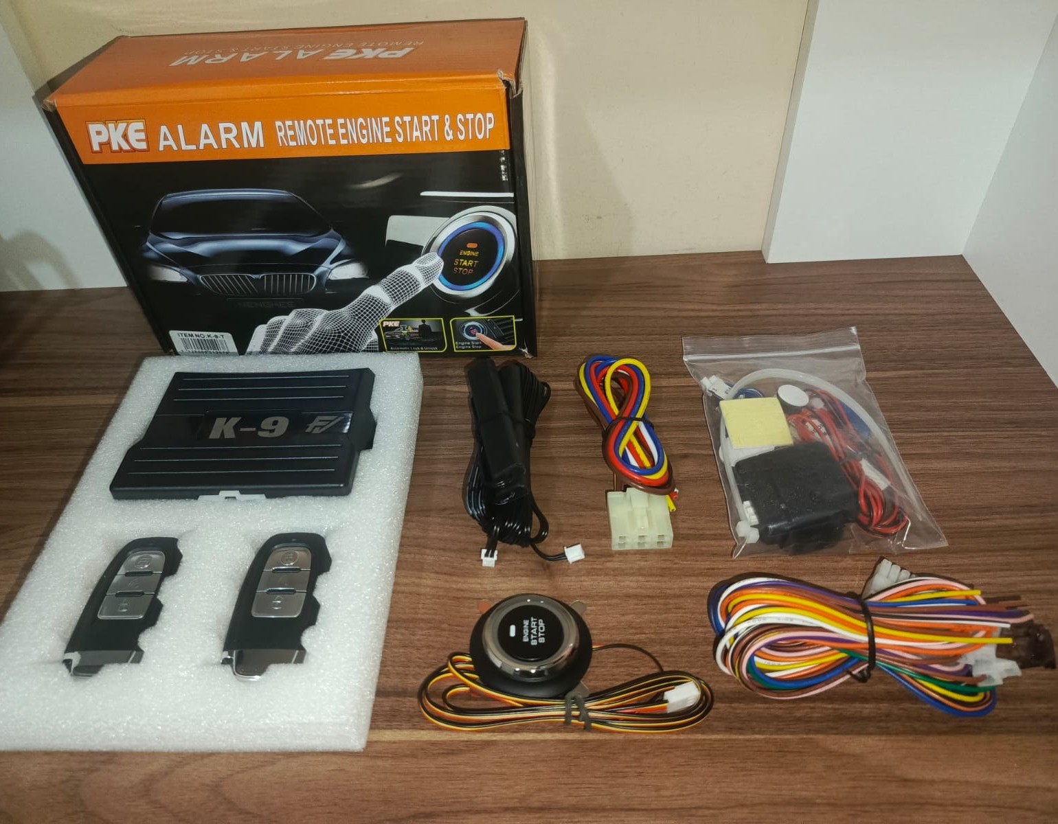 Botón de encendido con alarma